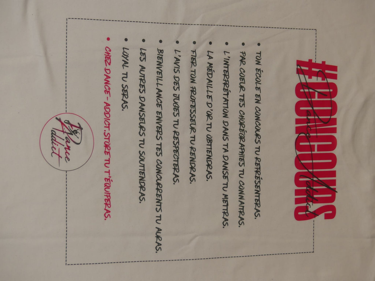 T’Shirt DANCE ADDICT #CONCOURS