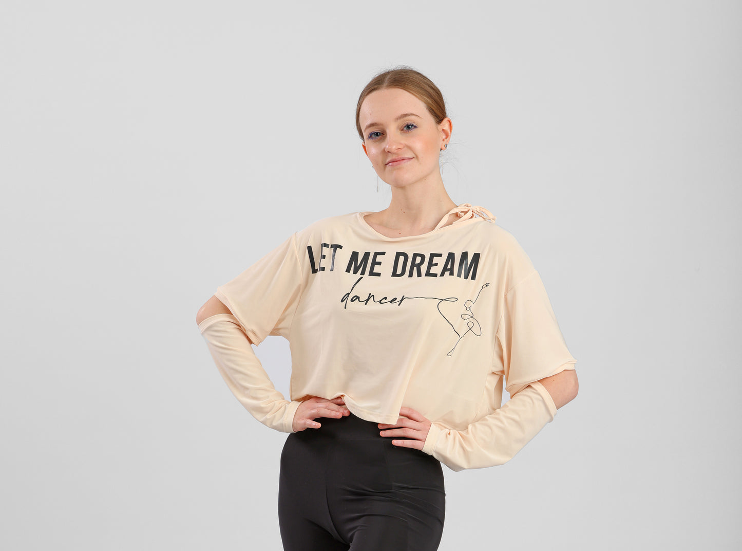 TEE-SHIRT DE DANSE COURT LET'S DREAM PRIDANCE - 167