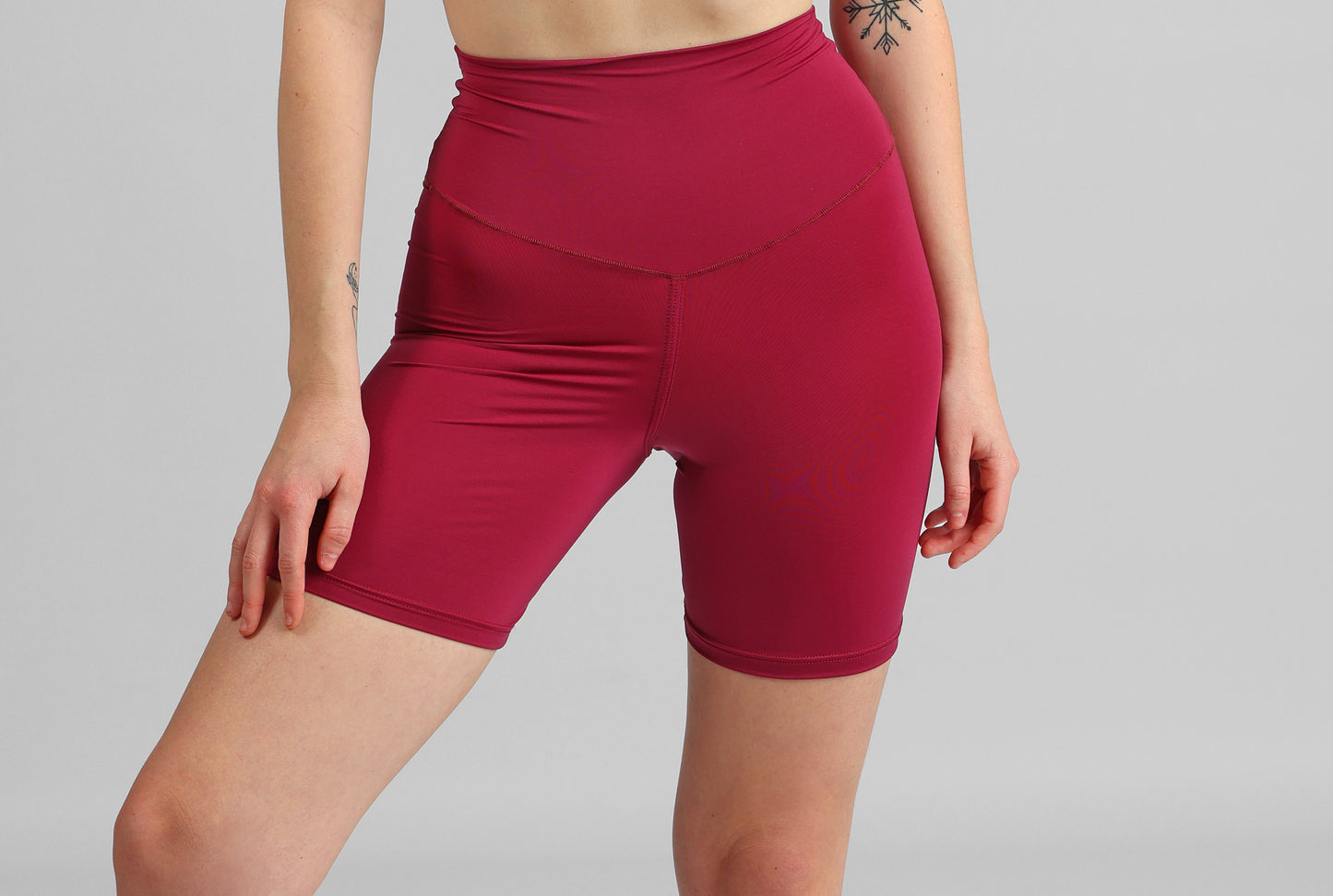 Short de danse long PriDance – Taille haute, au-dessus du genou, élastique et confortable (178)