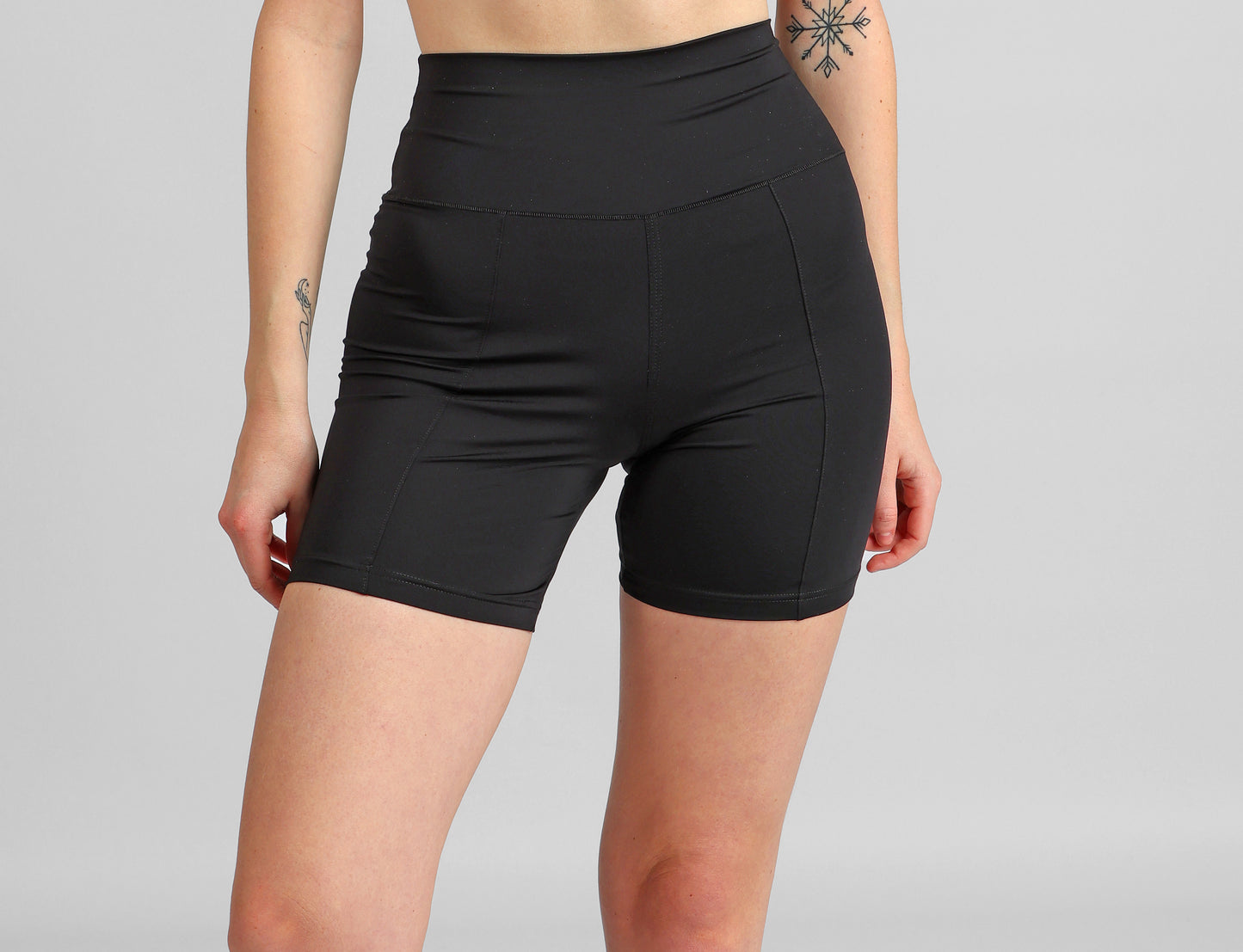 Short de danse long PriDance – Taille haute, au-dessus du genou, élastique et confortable (178)