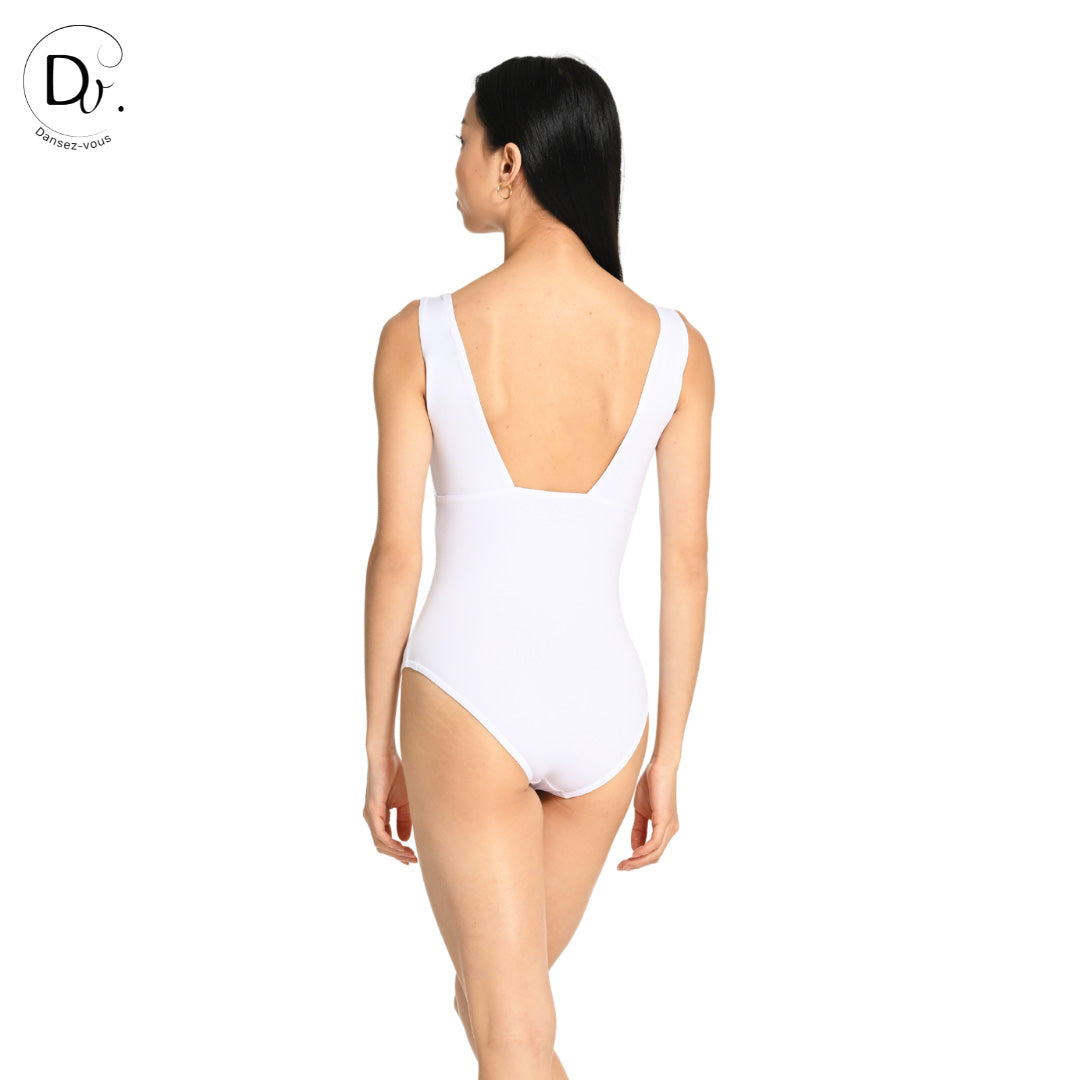 Justaucorps adulte LARA Dansez-Vous? – Microfibre douce, larges bretelles, dos carré