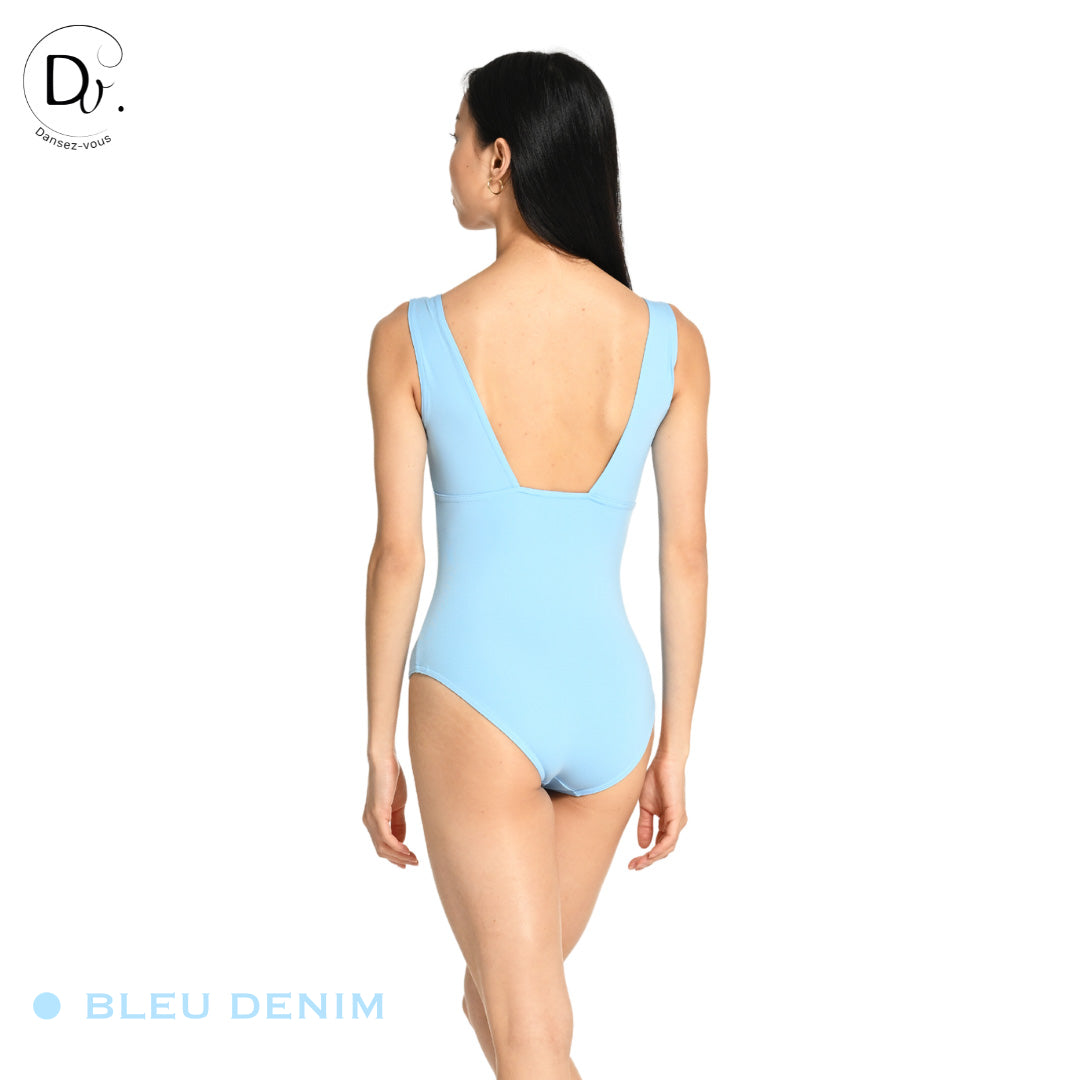Justaucorps adulte LARA Dansez-Vous? – Microfibre douce, larges bretelles, dos carré