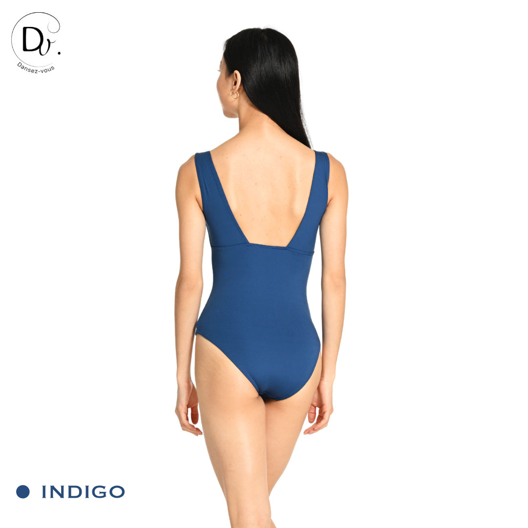 Justaucorps adulte LARA Dansez-Vous? – Microfibre douce, larges bretelles, dos carré