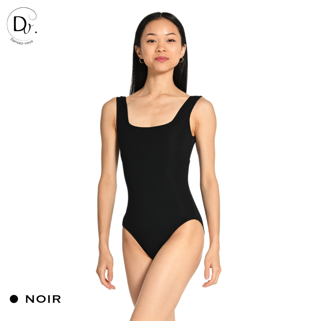 Justaucorps adulte LARA Dansez-Vous? – Microfibre douce, larges bretelles, dos carré