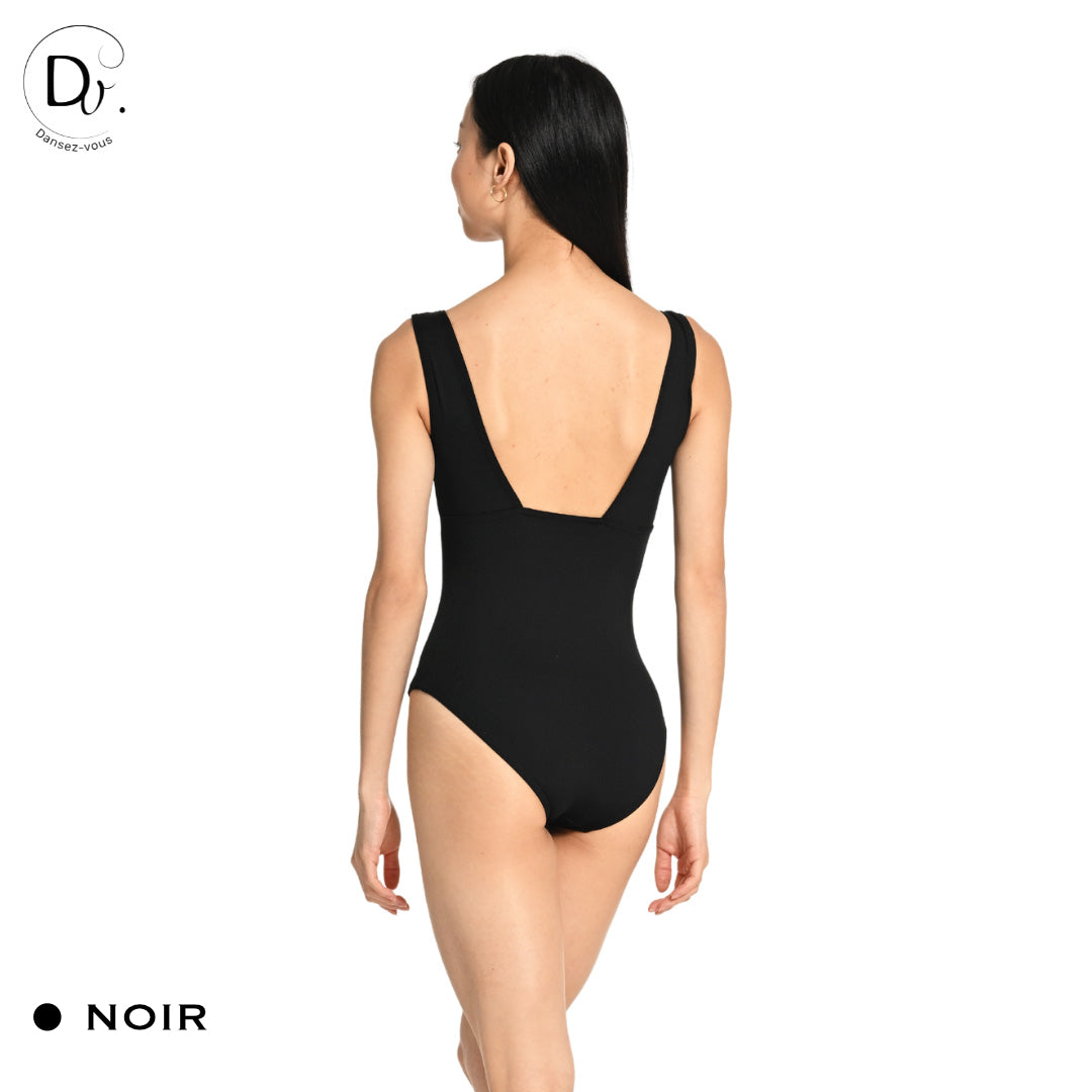Justaucorps adulte LARA Dansez-Vous? – Microfibre douce, larges bretelles, dos carré