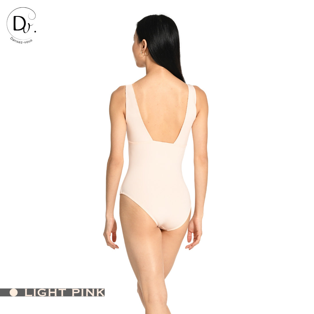 Justaucorps adulte LARA Dansez-Vous? – Microfibre douce, larges bretelles, dos carré