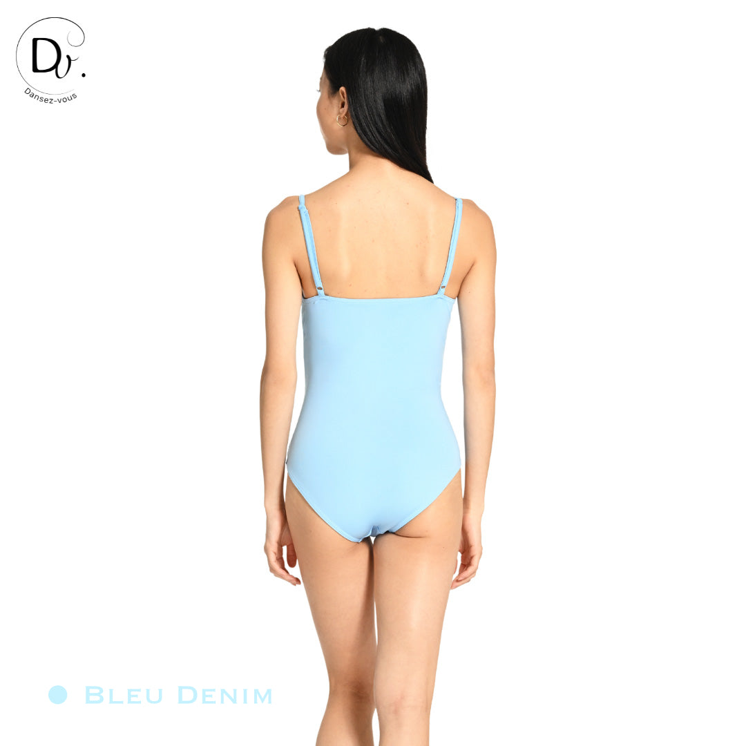 Justaucorps adulte LORA Dansez-Vous? – Microfibre douce, fines bretelles réglables, 15 coloris