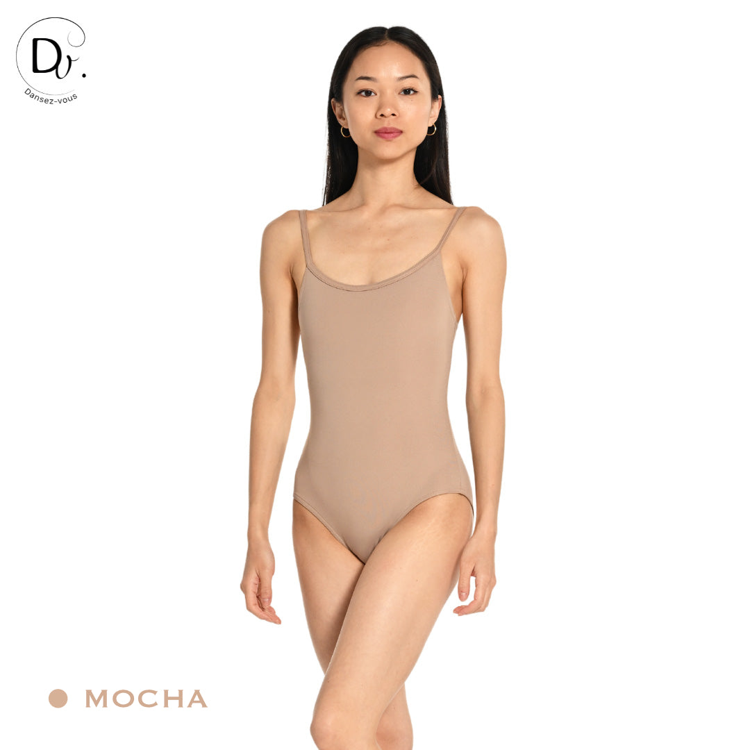 Justaucorps adulte LORA Dansez-Vous? – Microfibre douce, fines bretelles réglables, 15 coloris