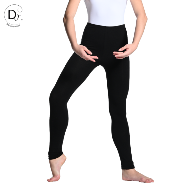 Legging MANOA Dansez-Vous? – Legging unisexe noir en viscose, confortable et solide