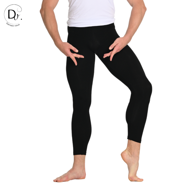 Legging MANOA Dansez-Vous? – Legging unisexe noir en viscose, confortable et solide
