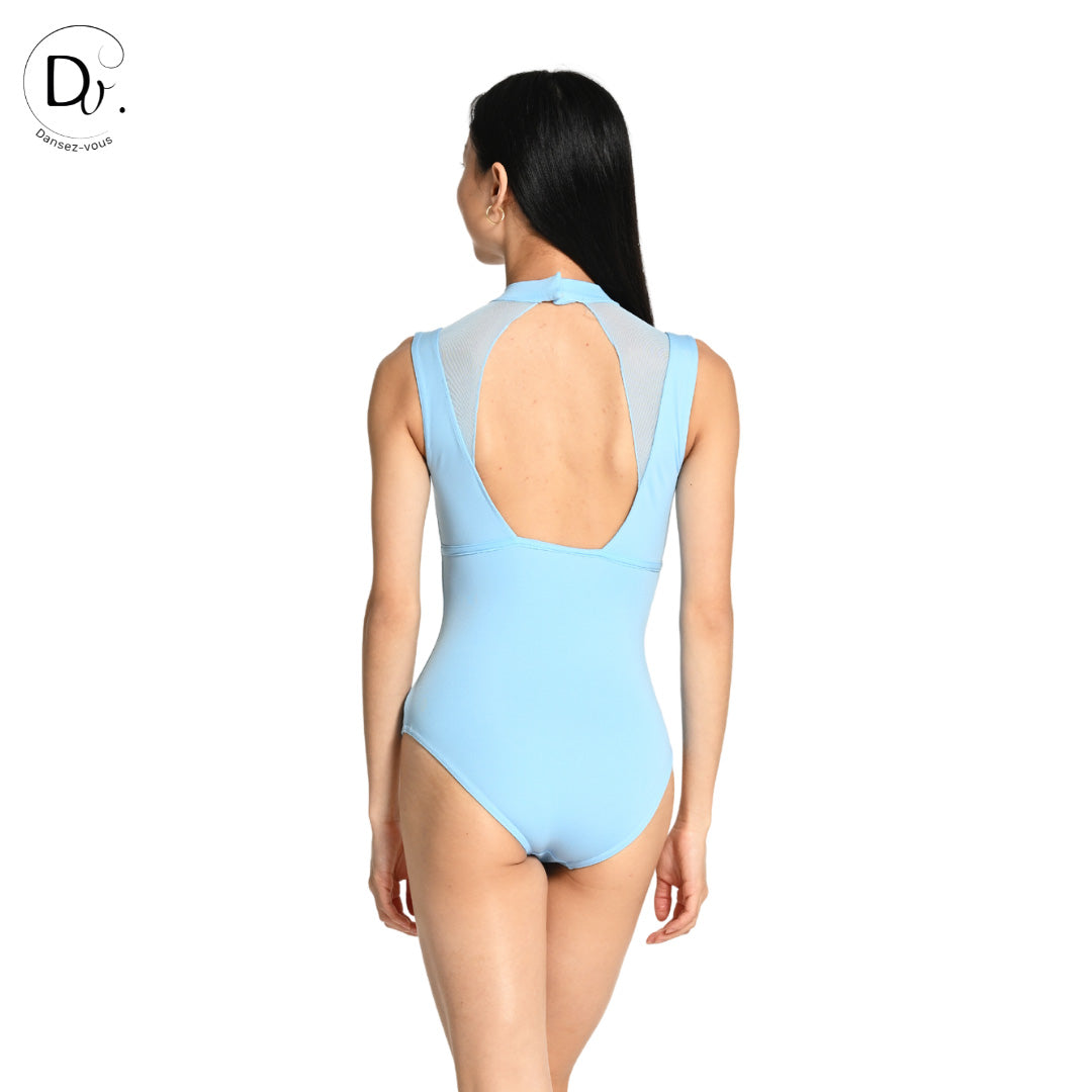 Justaucorps OLGA Dansez-Vous? – Col officier, larges bretelles, microfibre douce