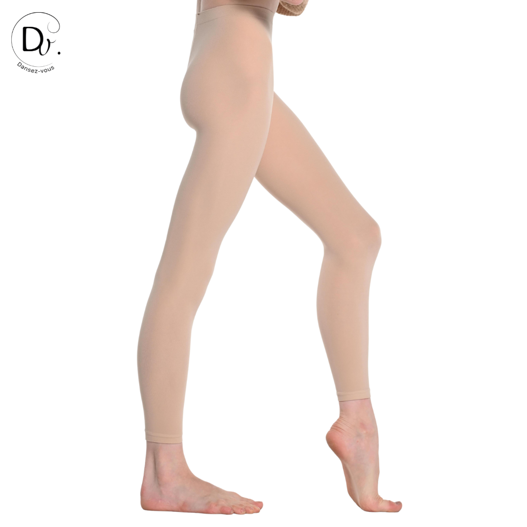 Collants sans pieds 80 deniers Dansez-Vous? – Confort, ceinture plate, gousset discret (P102)